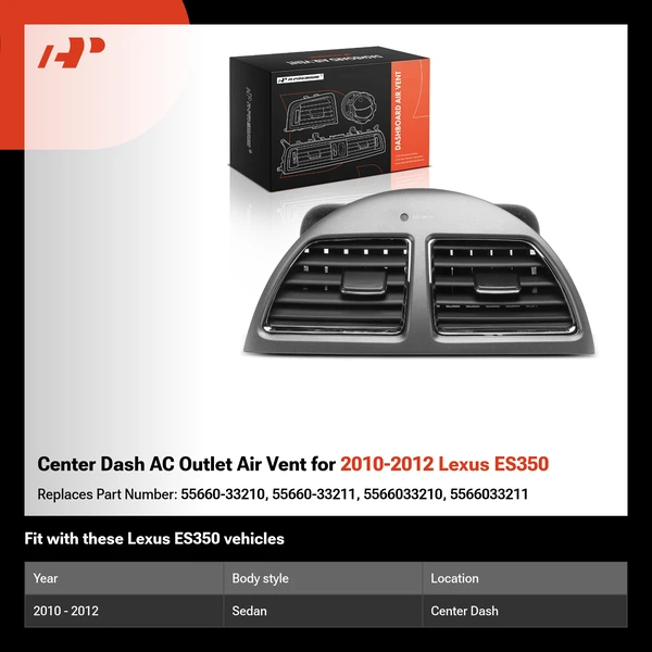 Center Dash AC Outlet Air Vent for 2010-2012 Lexus ES350