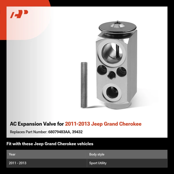 AC Expansion Valve for 2011-2013 Jeep Grand Cherokee