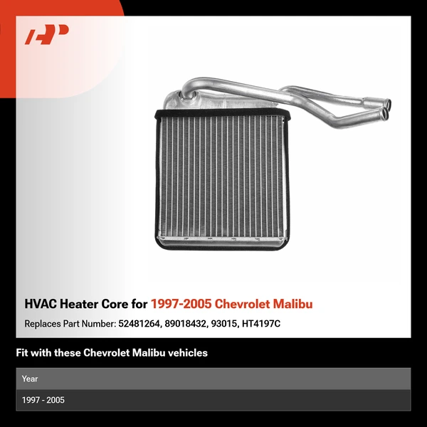 HVAC Heater Core for 1997-2005 Chevrolet Malibu