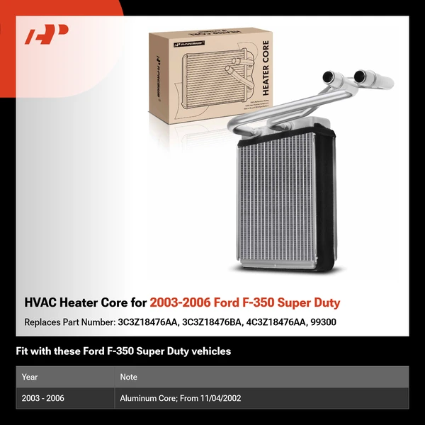 HVAC Heater Core for 2003-2006 Ford F-350 Super Duty