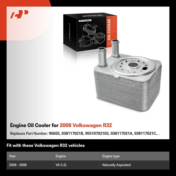 Engine Oil Cooler for 2008 Volkswagen R32