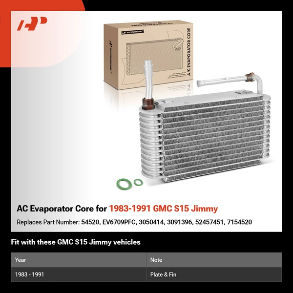 AC Evaporator Core for 1983-1991 GMC S15 Jimmy