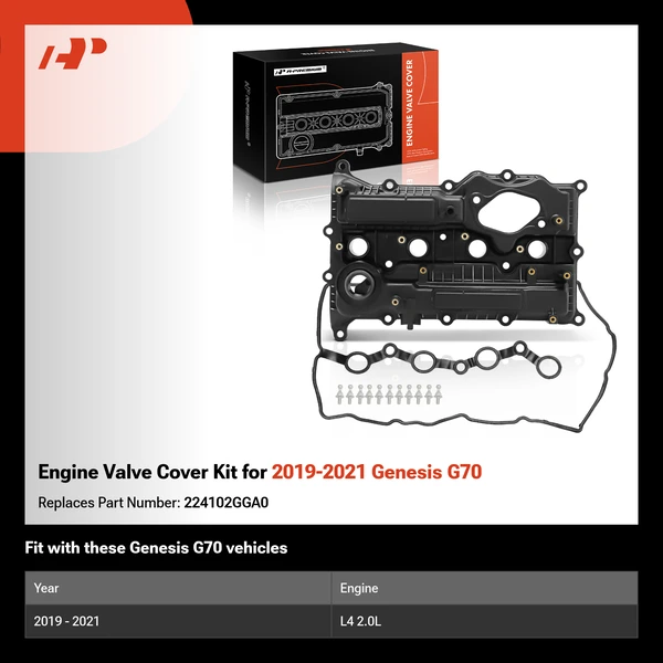 Engine Valve Cover Kit for 2019-2021 Genesis G70