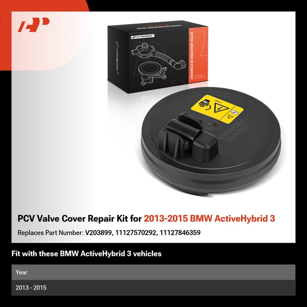 PCV Valve Cover Repair Kit for 2013-2015 BMW ActiveHybrid 3