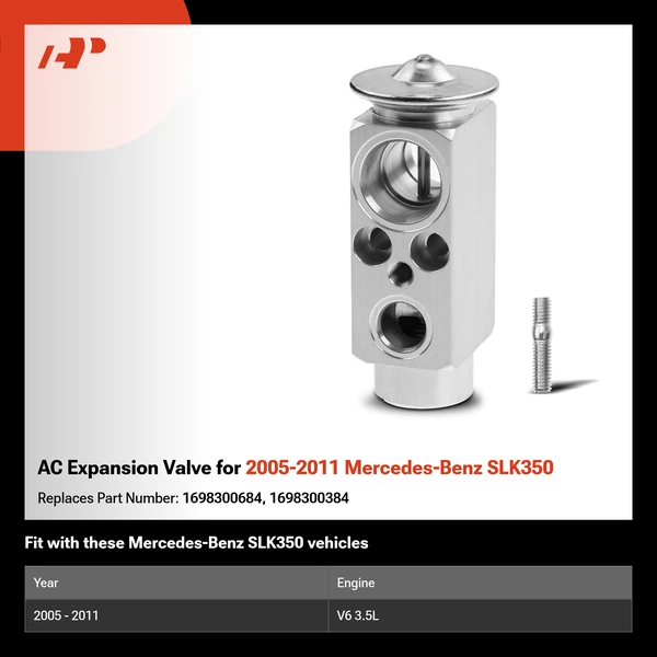 AC Expansion Valve for 2005-2011 Mercedes-Benz SLK350