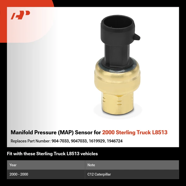 Manifold Pressure (MAP) Sensor for 2000 Sterling Truck L8513