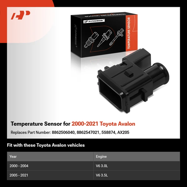 Temperature Sensor for 2000-2021 Toyota Avalon