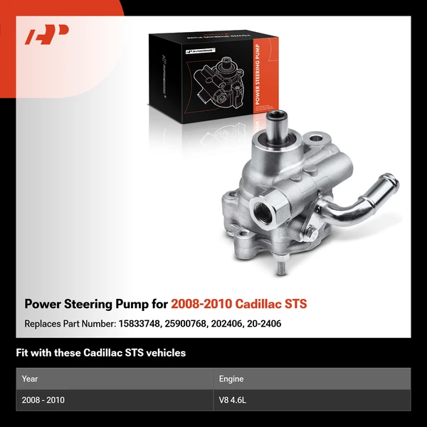 Power Steering Pump for 2008-2010 Cadillac STS