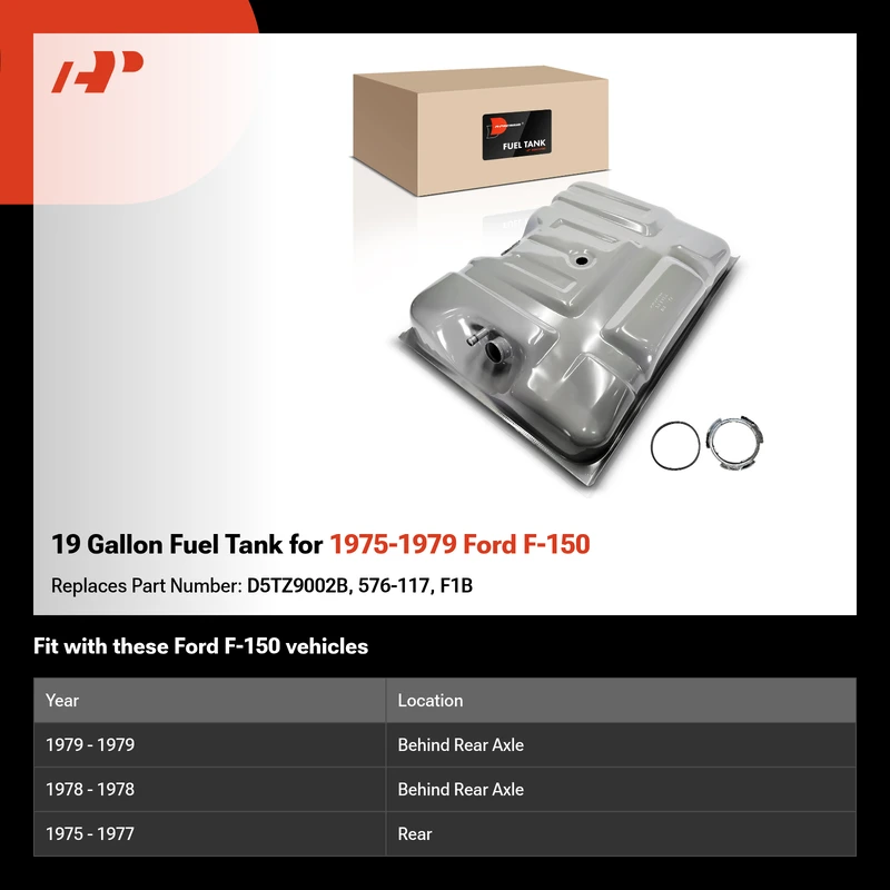 19 Gallon Fuel Tank for 1975-1979 Ford F-150