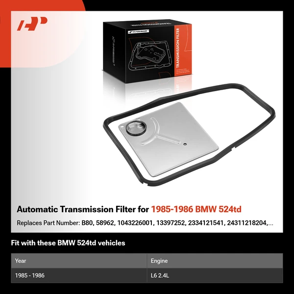 Automatic Transmission Filter for 1985-1986 BMW 524td