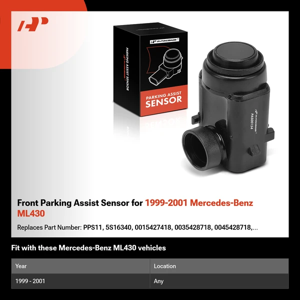 Front Parking Assist Sensor for 1999-2001 Mercedes-Benz ML430