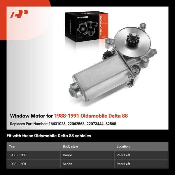 Window Motor for 1988-1991 Oldsmobile Delta 88