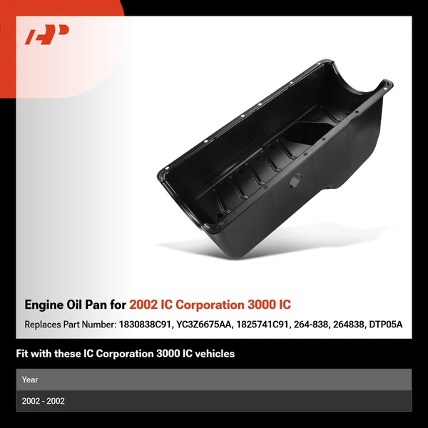 Engine Oil Pan for 2002 IC Corporation 3000 IC