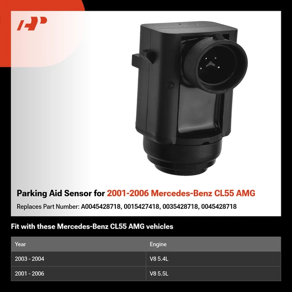 Parking Aid Sensor for 2001-2006 Mercedes-Benz CL55 AMG
