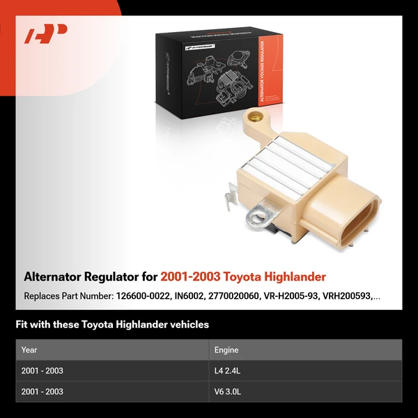 Alternator Regulator for 2001-2003 Toyota Highlander