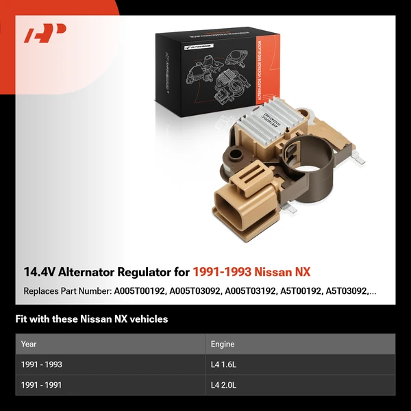 14.4V Alternator Regulator for 1991-1993 Nissan NX