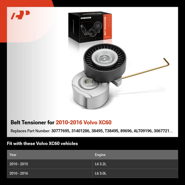 Belt Tensioner for 2010-2016 Volvo XC60