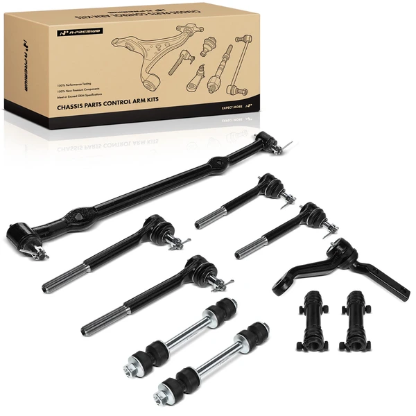 A Set of 10 Ball Joint and Sway Bar Link Full Kit Front Side A-Premium APCA0881
