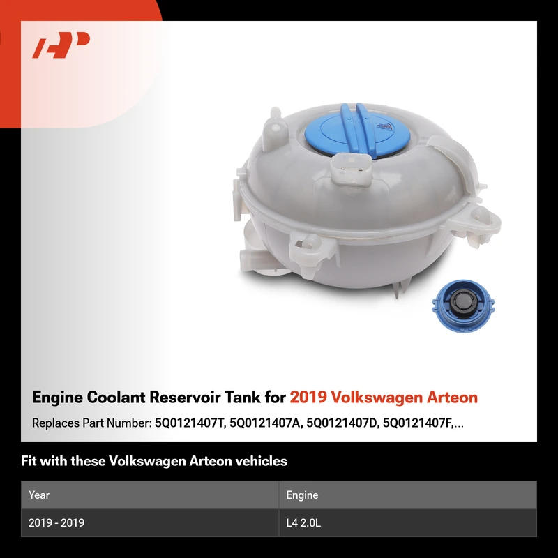 Engine Coolant Reservoir Tank for 2019 Volkswagen Arteon