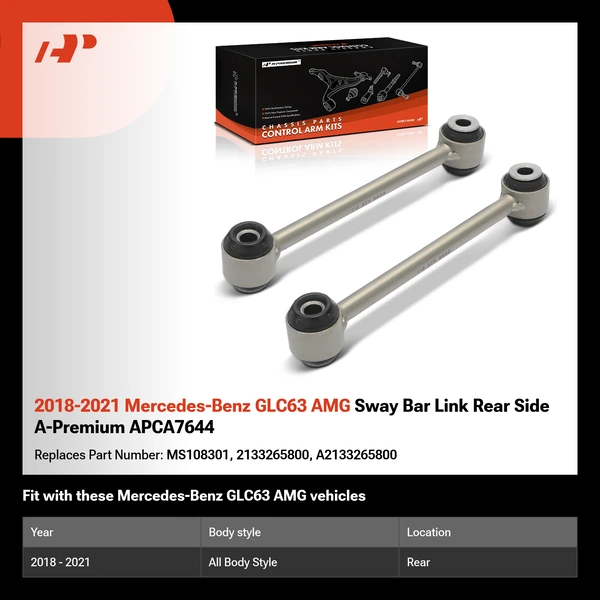 2018-2021 Mercedes-Benz GLC63 AMG Sway Bar Link Rear Side A-Premium APCA7644