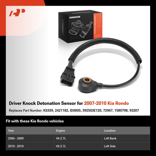 Driver Knock Detonation Sensor for 2007-2010 Kia Rondo