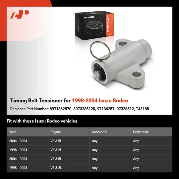 Timing Belt Tensioner for 1998-2004 Isuzu Rodeo