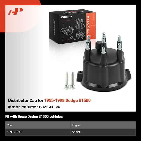Distributor Cap for 1995-1998 Dodge B1500