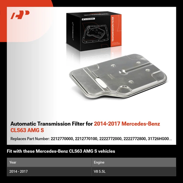 Automatic Transmission Filter for 2014-2017 Mercedes-Benz CLS63 AMG S