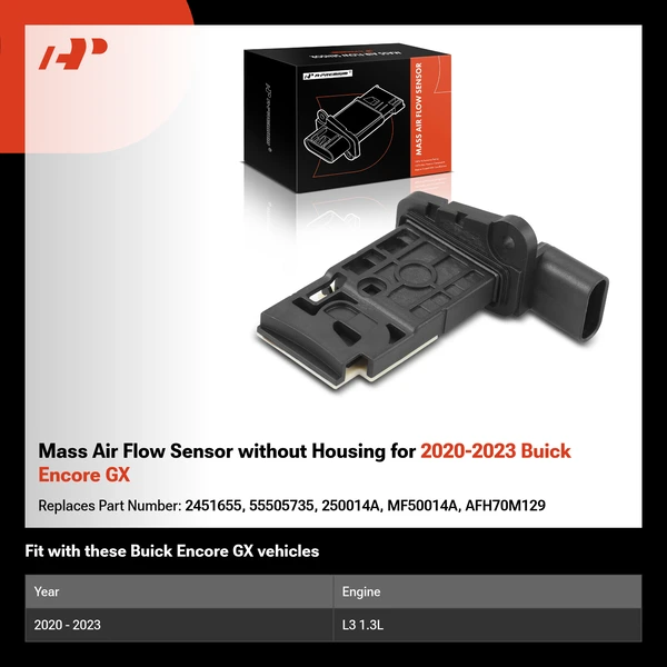 Mass Air Flow Sensor without Housing for 2020-2023 Buick Encore GX