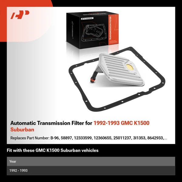 Automatic Transmission Filter for 1992-1993 GMC K1500 Suburban