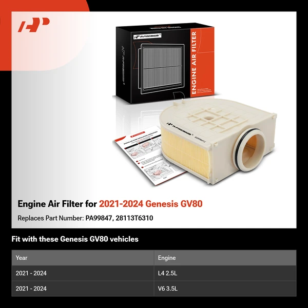 Engine Air Filter for 2021-2024 Genesis GV80