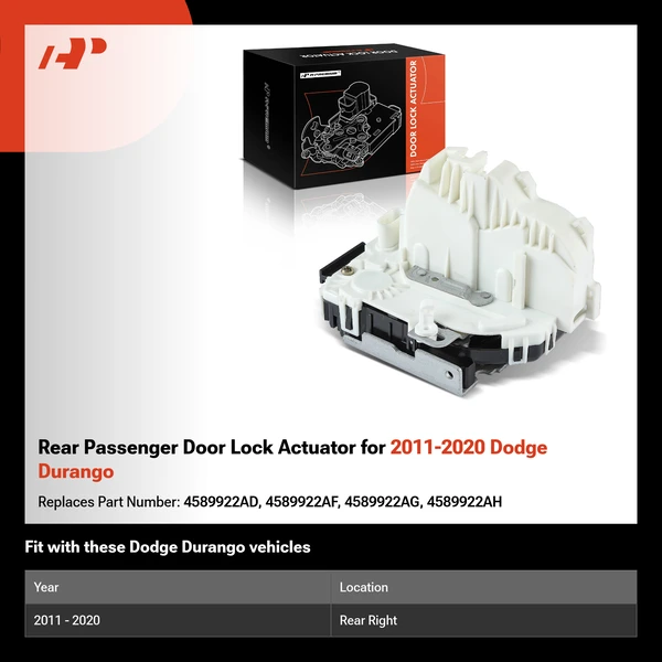 Rear Passenger Door Lock Actuator for 2011-2020 Dodge Durango