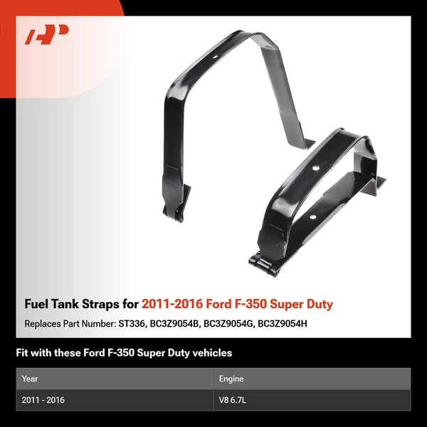 Fuel Tank Straps for 2011-2016 Ford F-350 Super Duty