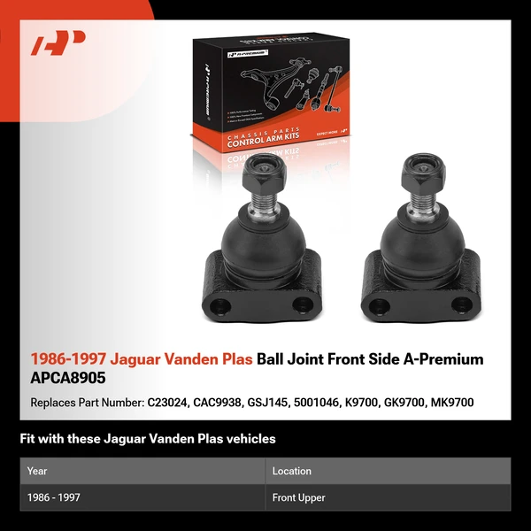 1986-1997 Jaguar Vanden Plas Ball Joint Front Side A-Premium APCA8905