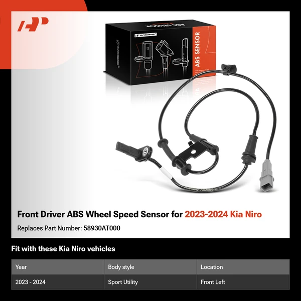 Front Driver ABS Wheel Speed Sensor for 2023-2024 Kia Niro