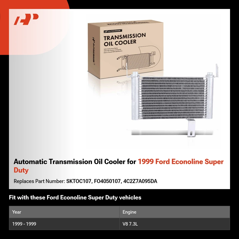 Automatic Transmission Oil Cooler for 1999 Ford Econoline Super Duty