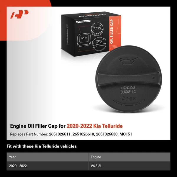 Engine Oil Filler Cap for 2020-2022 Kia Telluride