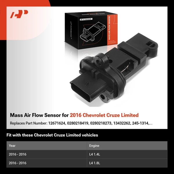 Mass Air Flow Sensor for 2016 Chevrolet Cruze Limited