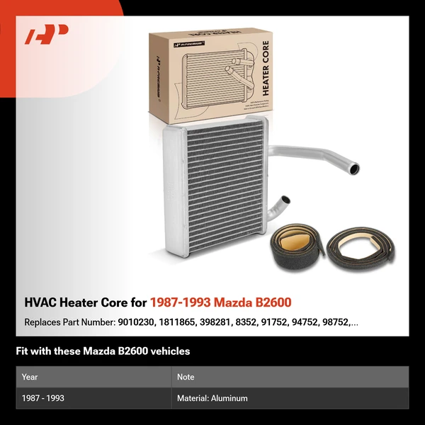 HVAC Heater Core for 1987-1993 Mazda B2600