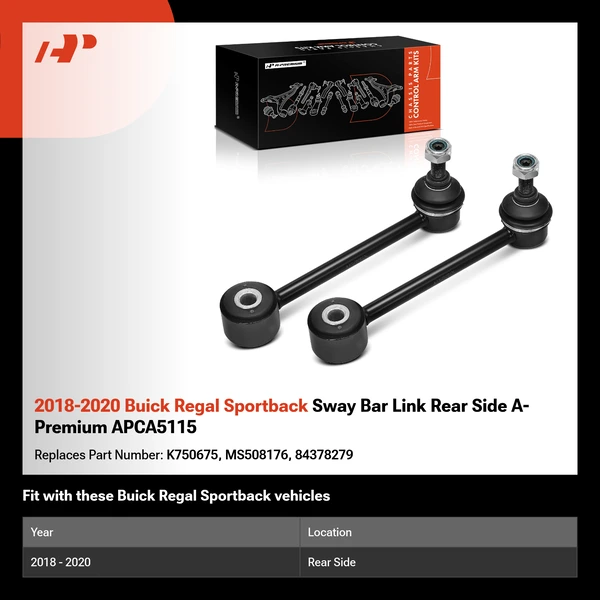 2018-2020 Buick Regal Sportback Sway Bar Link Rear Side A-Premium APCA5115