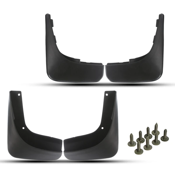 4 Pcs Front & Rear Mud Flaps Splash Guards for 2010-2012 Volkswagen Golf