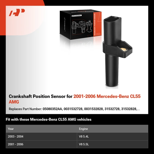 Crankshaft Position Sensor for 2001-2006 Mercedes-Benz CL55 AMG
