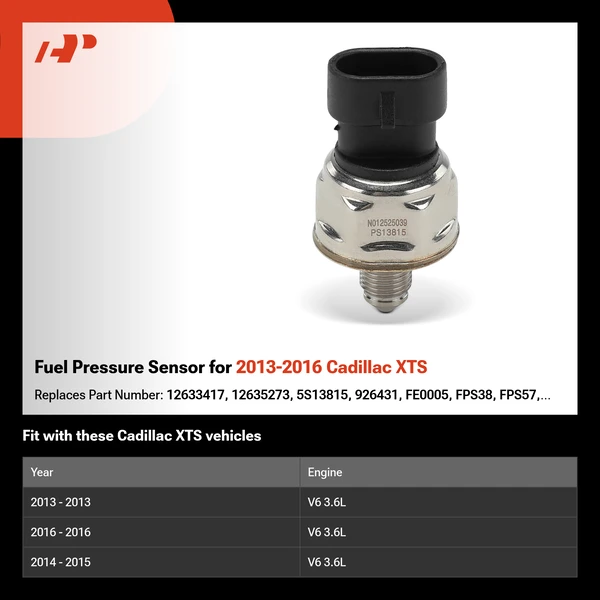 Fuel Pressure Sensor for 2013-2016 Cadillac XTS