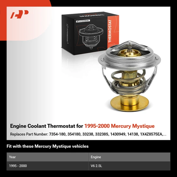 Engine Coolant Thermostat for 1995-2000 Mercury Mystique
