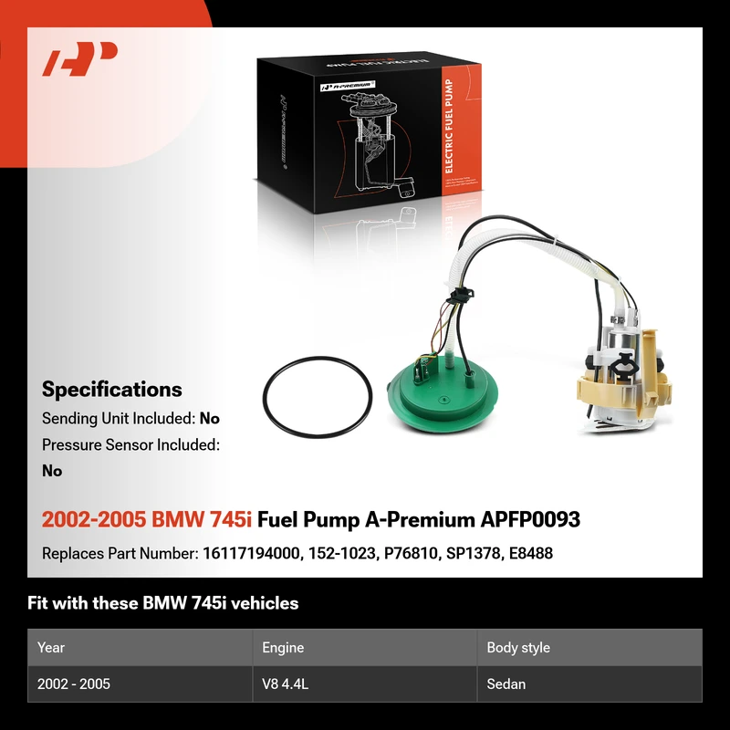 2002-2005 BMW 745i Fuel Pump A-Premium APFP0093