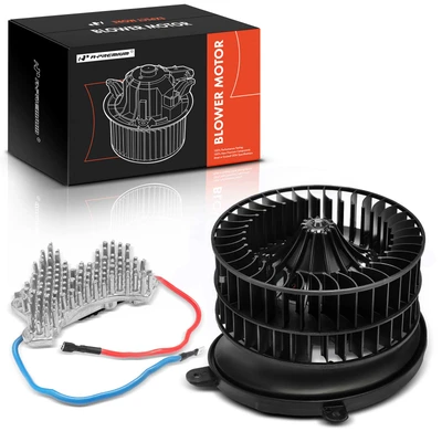 2 Pcs Front HVAC Blower Motor & Resistor Kit