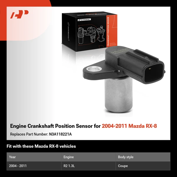 Engine Crankshaft Position Sensor for 2004-2011 Mazda RX-8