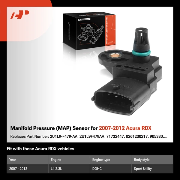 Manifold Pressure (MAP) Sensor for 2007-2012 Acura RDX