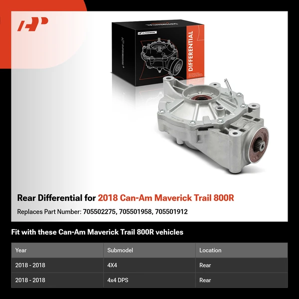 Rear Differential for 2018 Can-Am Maverick Trail 800R