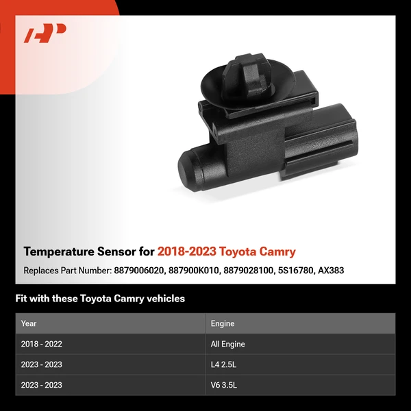 Temperature Sensor for 2018-2023 Toyota Camry